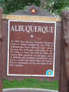 Original Historic Marker in Old Town Albuquerque