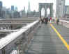 Central portion of the Brooklyn Bridge walkway