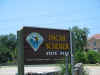 Oscar Scherer State Park entrance sign