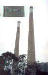 Famous Smoke Stack Chimneys that show how tall 145 feet is.