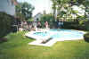 The swimming pool at the old house before Jim and I fixed it